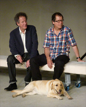 Geoffery Rush and Neil Armfield