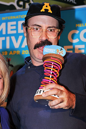Sam Simmons Wins 2015 Barry Award